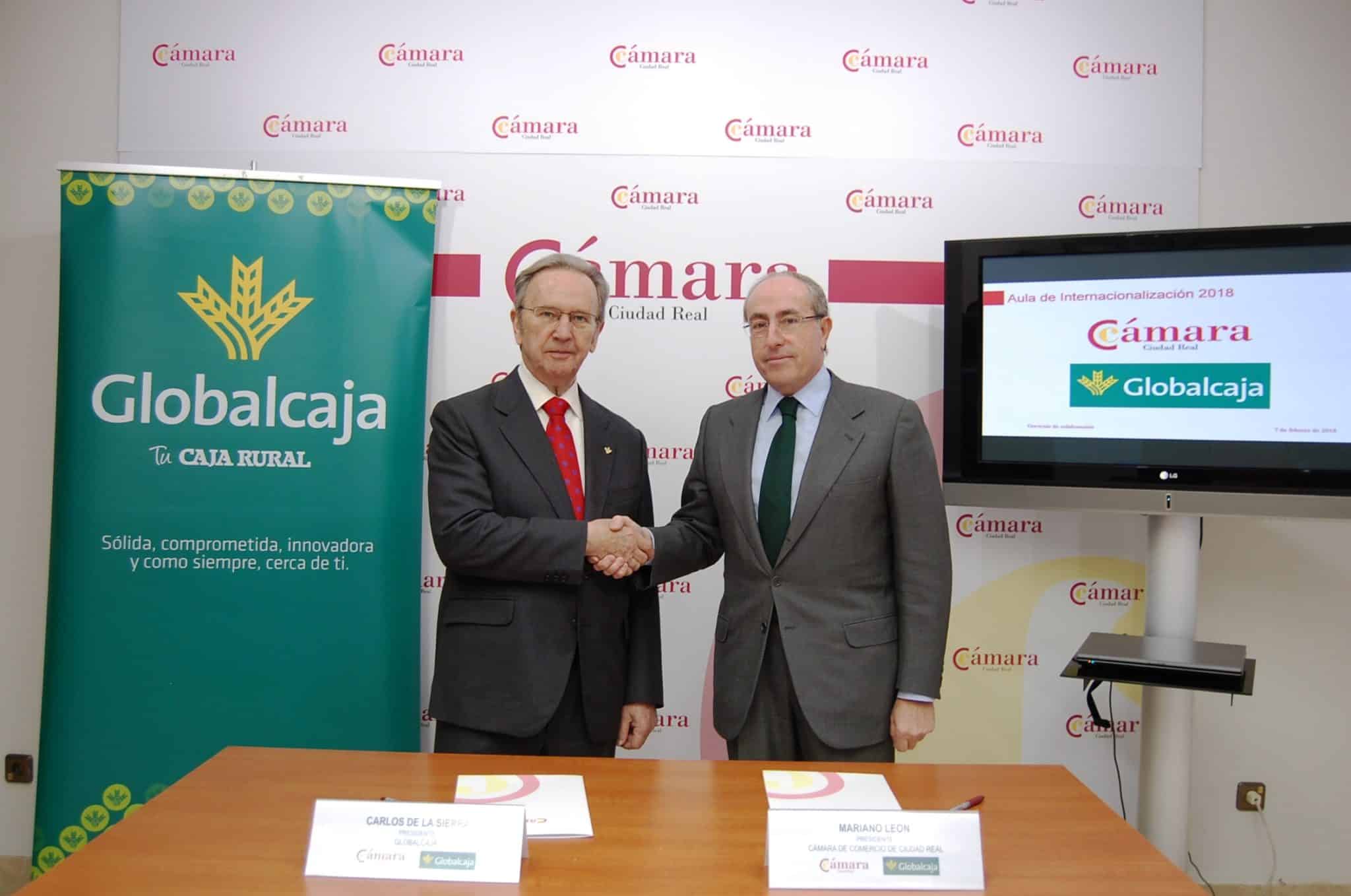 Globalcaja y la Cámara de Comercio renuevan su colaboración en favor de la formación de empresas y emprendedores en materia de internacionalización