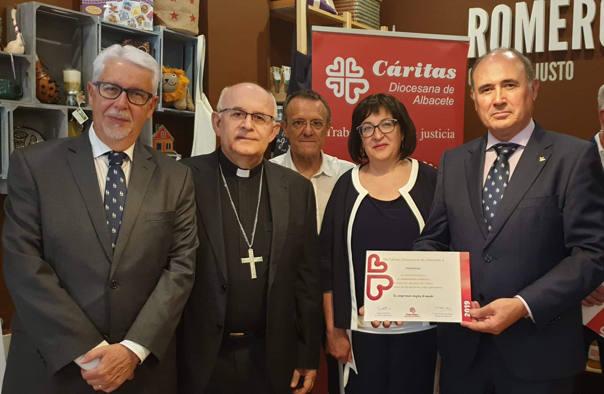 Globalcaja, reconocida por Caritas Diocesana de Albacete