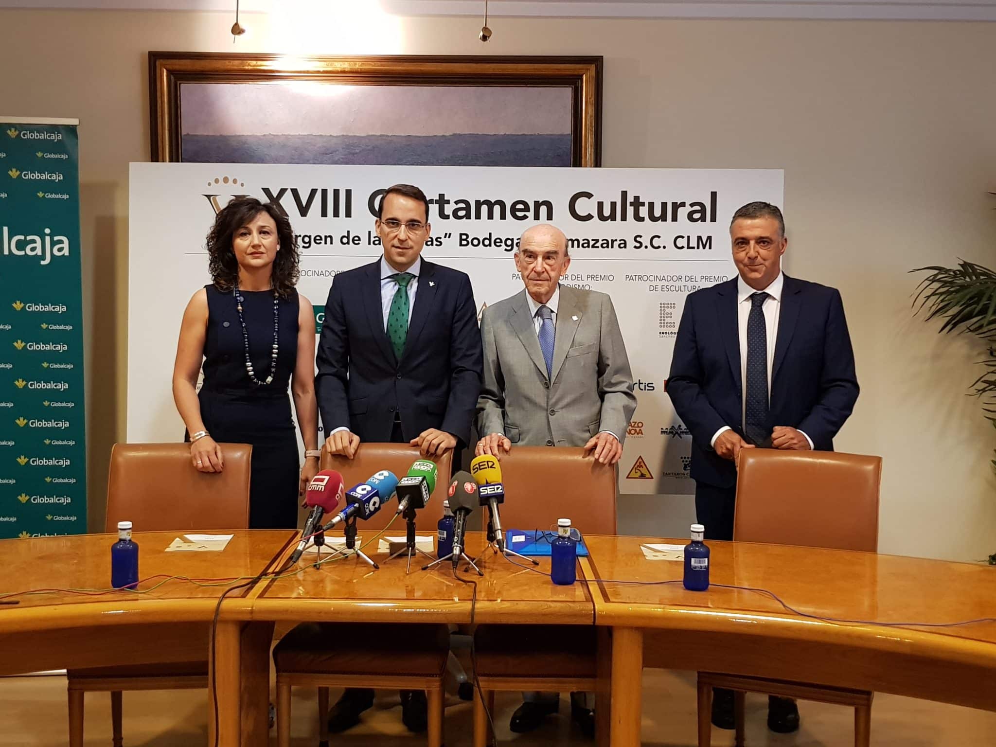 Globalcaja acoge la presentación del XVIII Certamen Cultural Cooperativa Virgen de Las Viñas