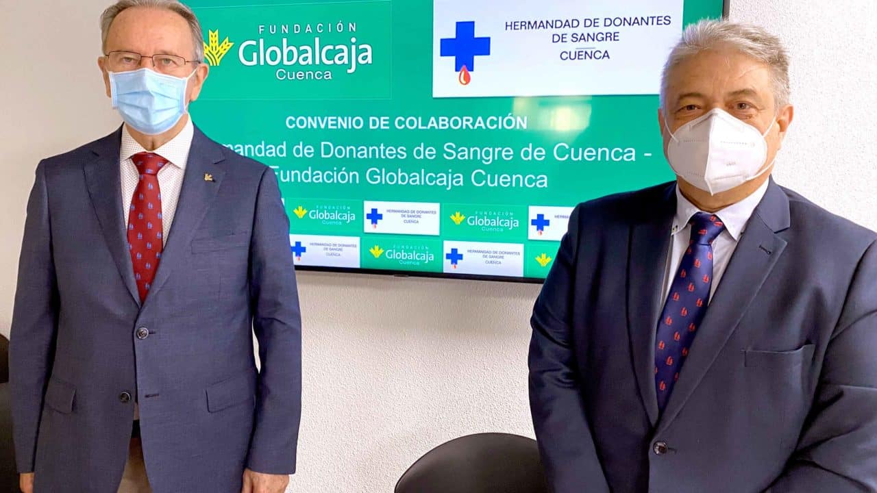 La Fundación Globalcaja Cuenca y la Hermandad de Donantes de Sangre renuevan su colaboración