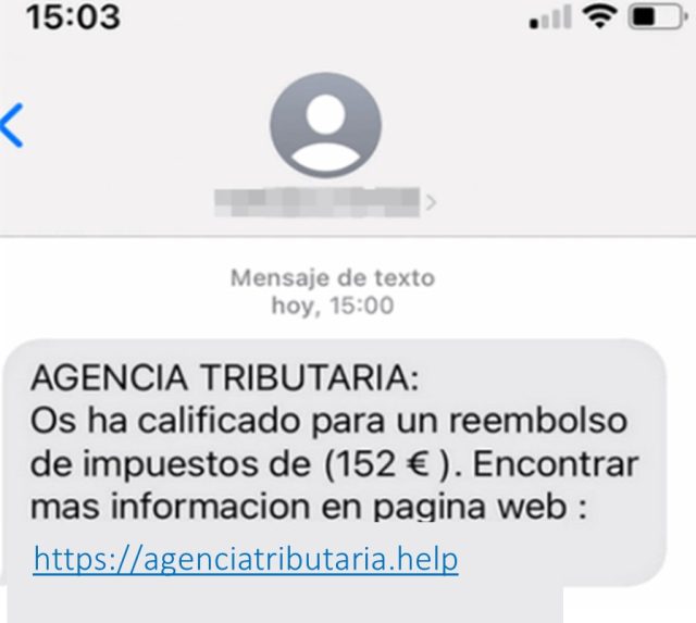 Caso real Smishing